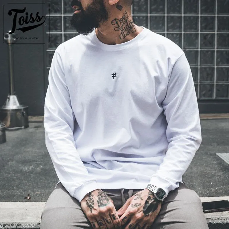 TOISS  |Street Style Long Sleeves Plain Cotton Long Sleeve T-shirt