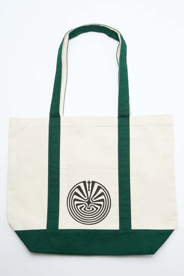 Totem in the Maze Carry All Boat Tote Bag - Green