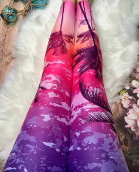 Tropical Sunset Soft Leggings