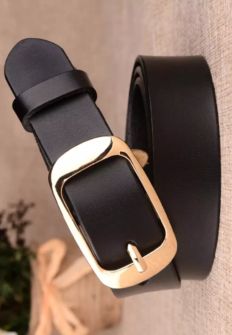 Twenty Eight Shoes VANSA Simple Leather Pin Buckle Belt  VAW-Bt008G