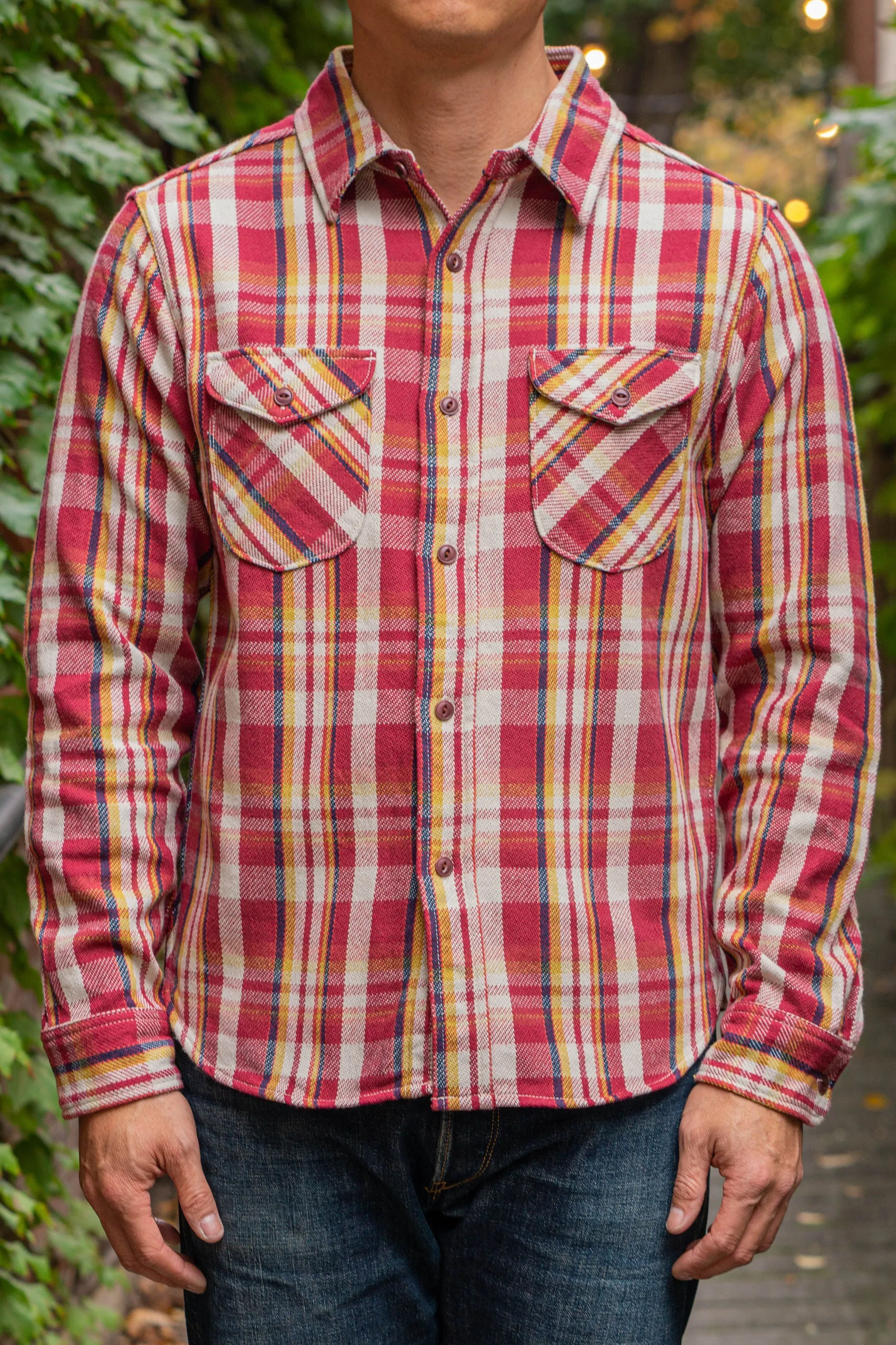 UES Heavy Flannel Shirt - Red