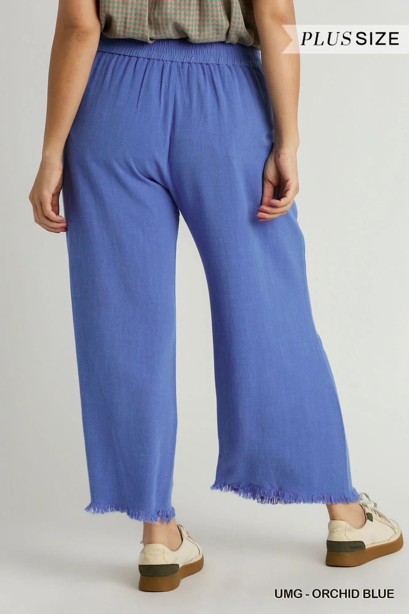 Umgee Frayed Hem Pants