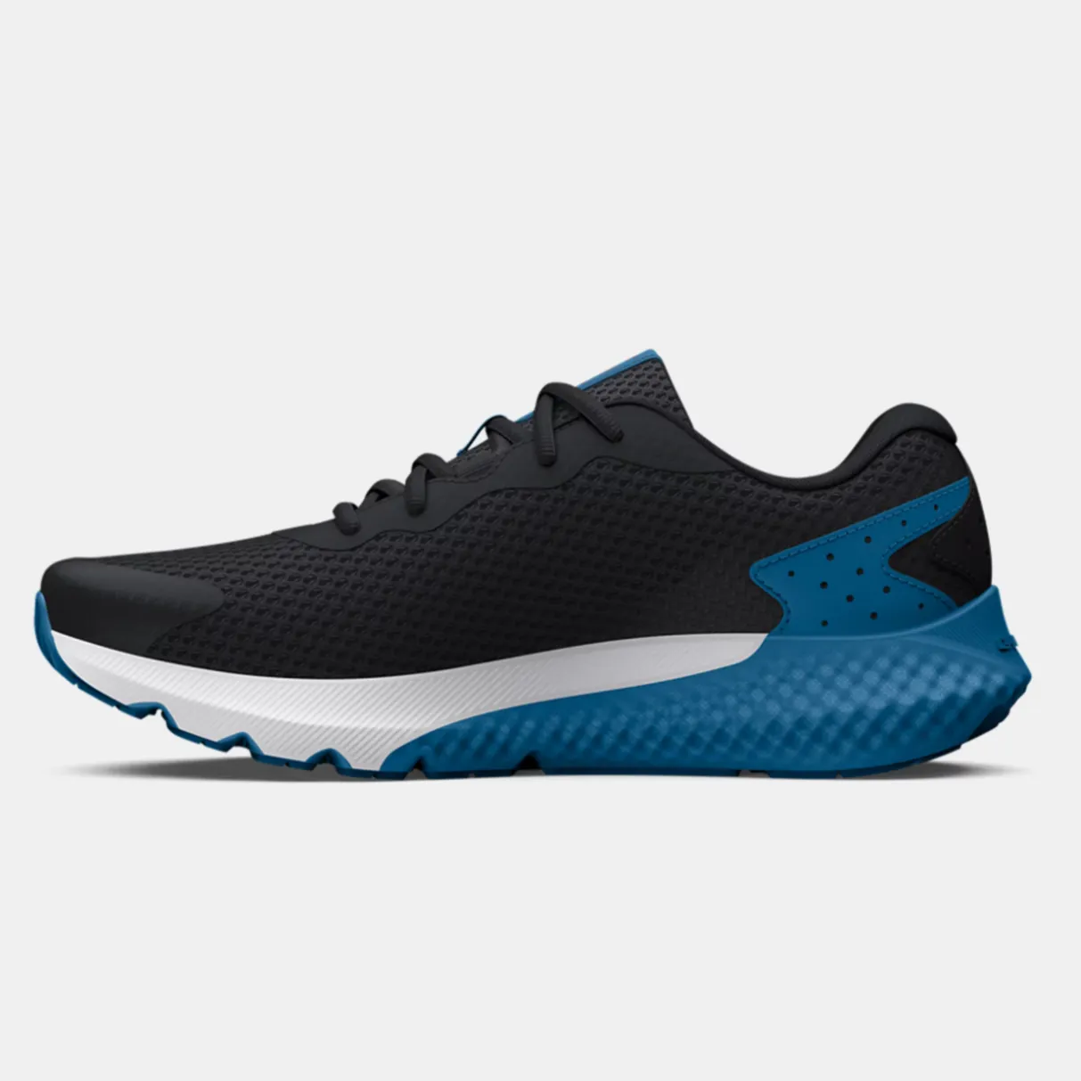 Under Armour Black/Cosmic Blue/Orange Blast Charged Rogue 3 Children’s Sneaker