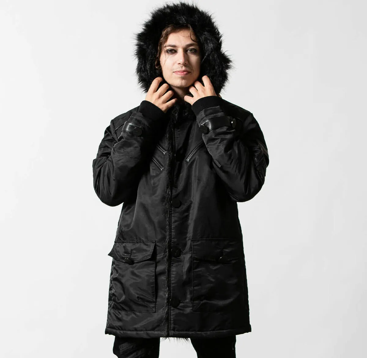 Unisex jacket KILLSTAR - Highway To Hell Parka - Black - KSRA004009  -  Metal-shop