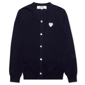 V-Neck Cardigan - Navy