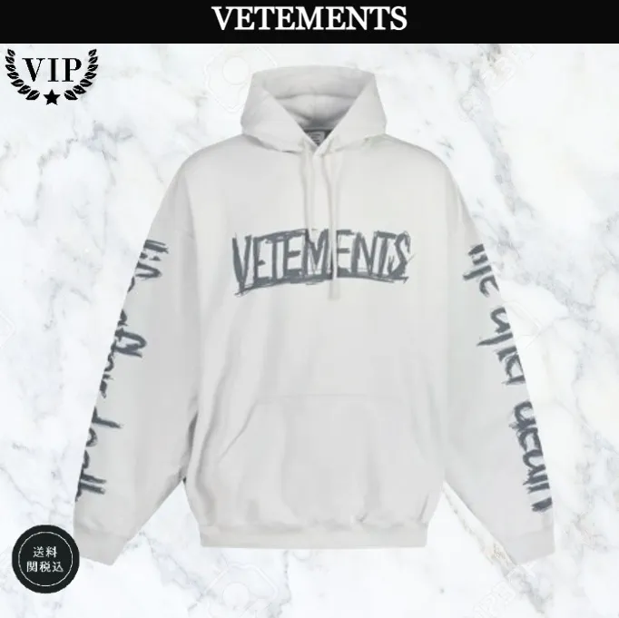 VETEMENTS  |Pullovers Street Style Long Sleeves Plain Cotton