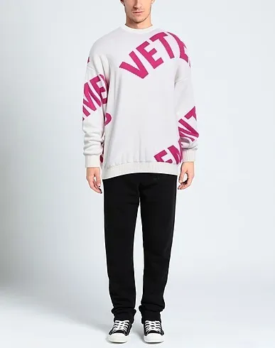 VETEMENTS  |Pullovers Unisex Wool Street Style Long Sleeves Logo