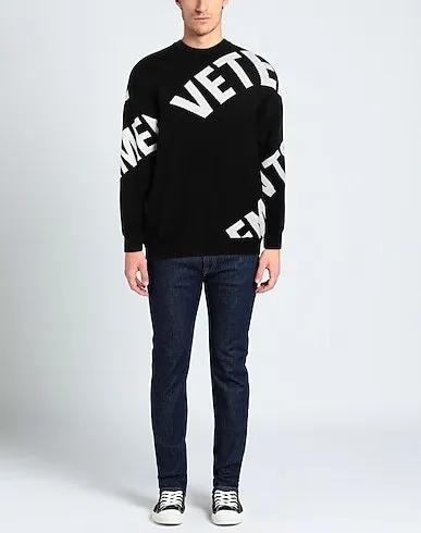 VETEMENTS  |Pullovers Unisex Wool Street Style Long Sleeves Logo