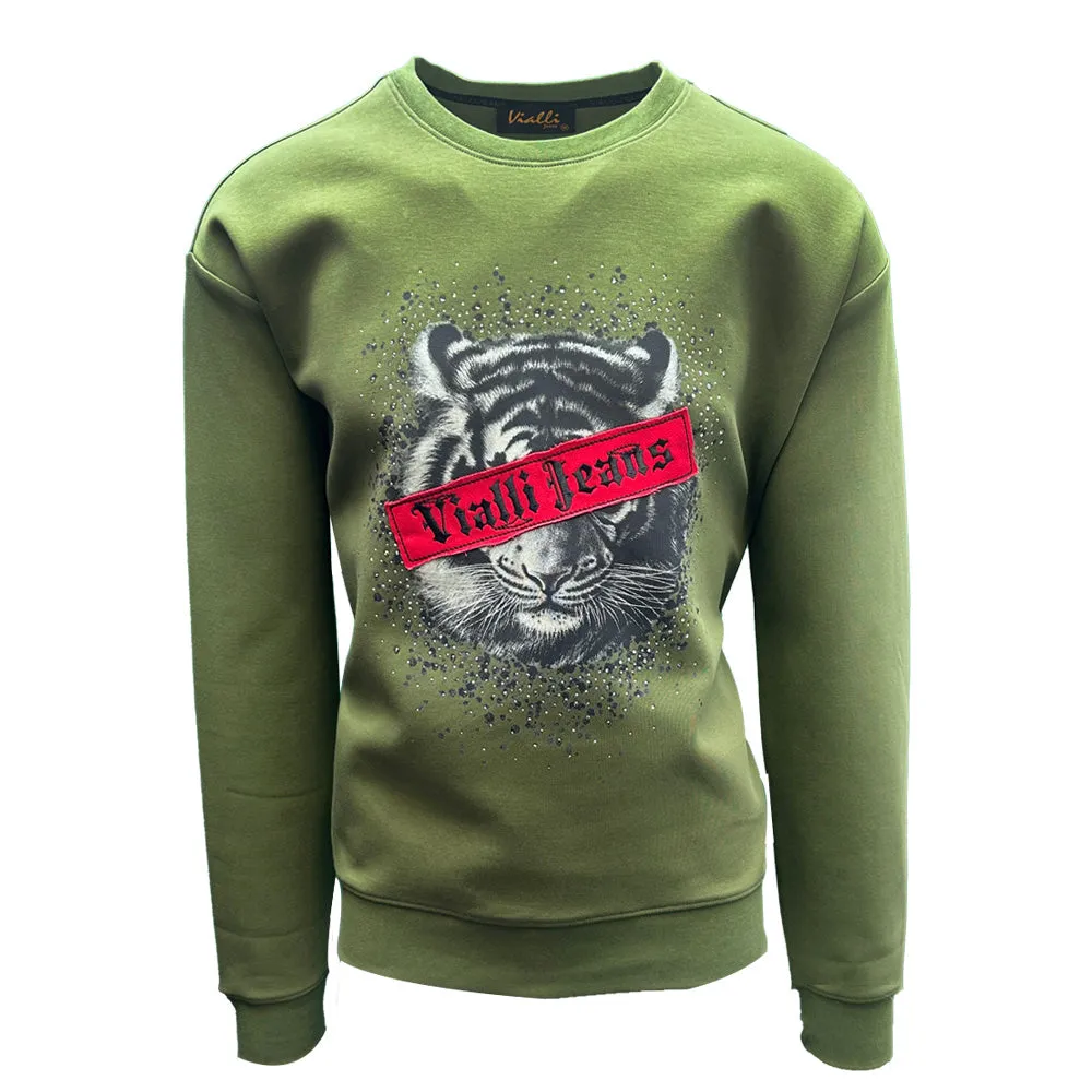 Vialli Vj24Wt26 Gatiger Sweatshirt  Olive