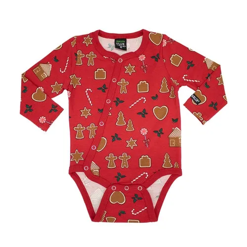 Villervalla Gingerbread Tango Long Sleeved Bodysuit