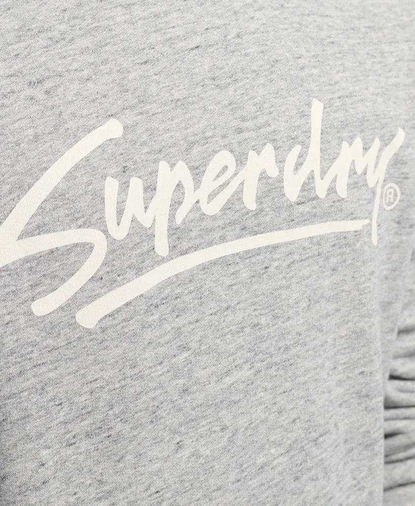 Vintage Downtown Script Crew Sweatshirt | Athletic Grey Marle