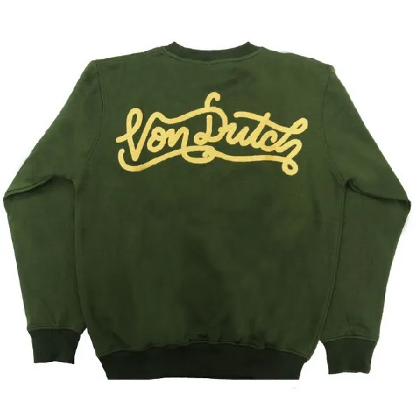 Von Dutch  |Pullovers Unisex Street Style Long Sleeves Plain Cotton