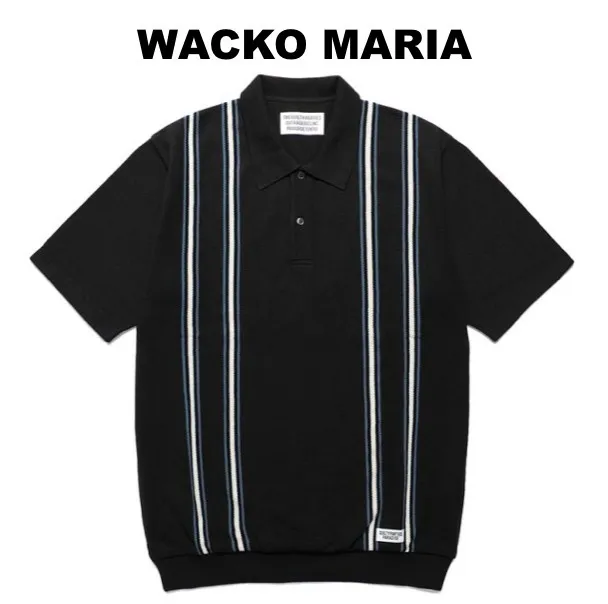 WACKO MARIA  |Pullovers Silk Street Style Cotton Short Sleeves Polos