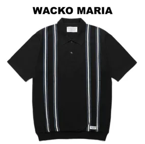 WACKO MARIA  |Pullovers Silk Street Style Cotton Short Sleeves Polos