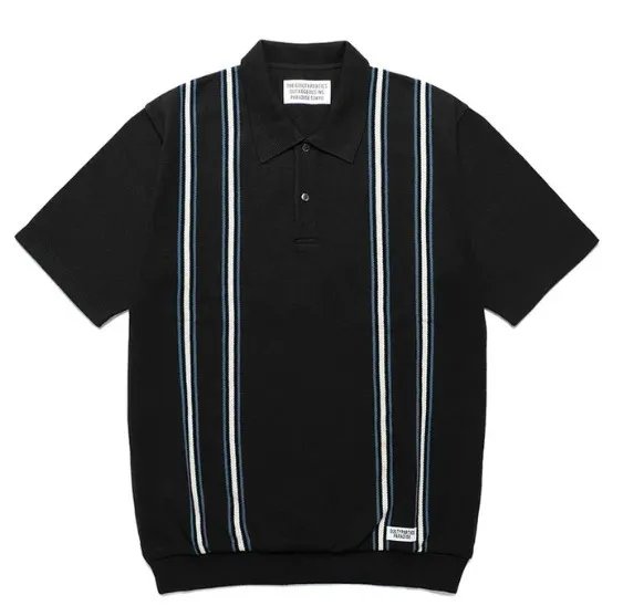 WACKO MARIA  |Pullovers Silk Street Style Cotton Short Sleeves Polos