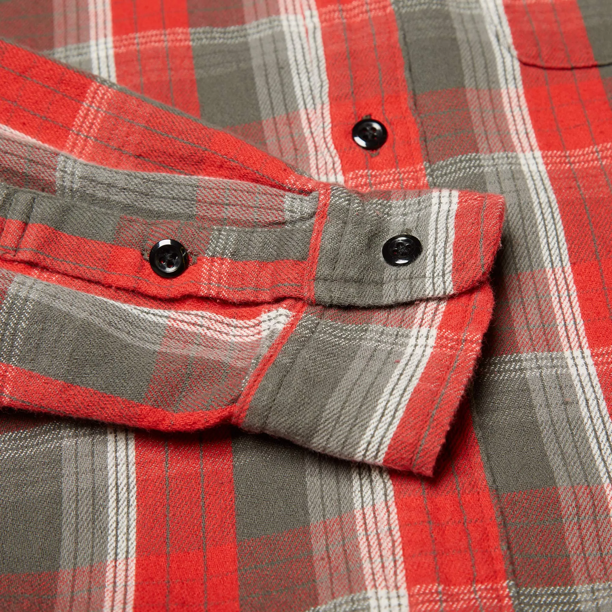 Wacko Maria Type 2 Flannel Check ShirtRed