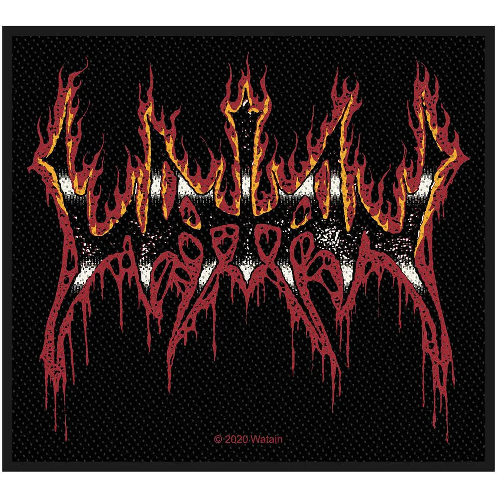 Watain Flaming Logo Patch