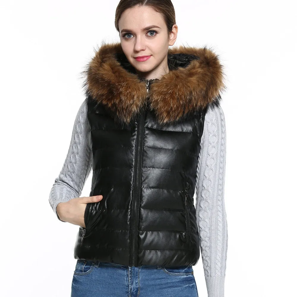 Women jacket Down Cotton Parkas Short Faux Fur Collar Hooded Coat Quilted slim Jackets Plus Size