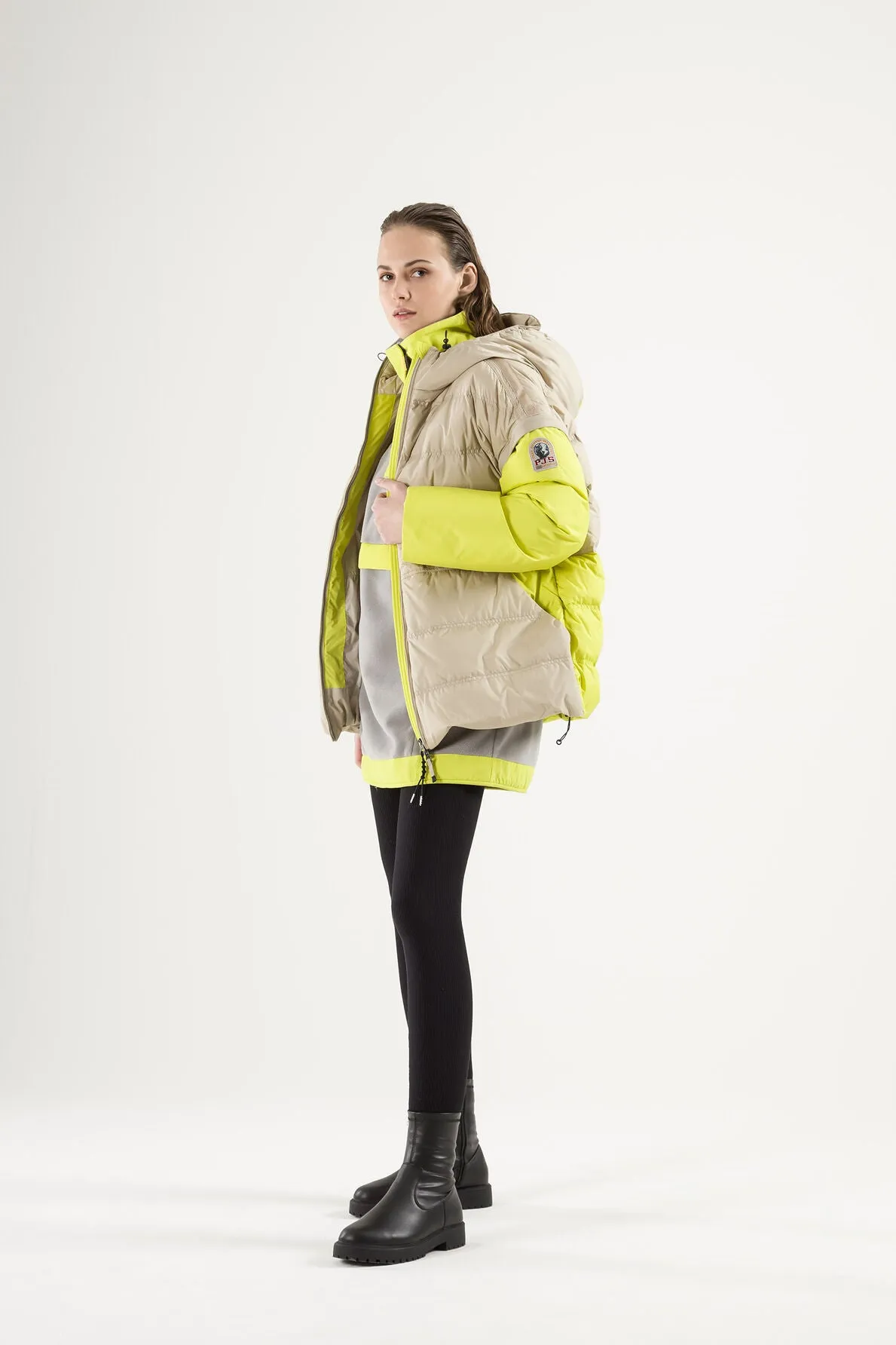 Women's Down Jacket Scout Tapioca/citronelle