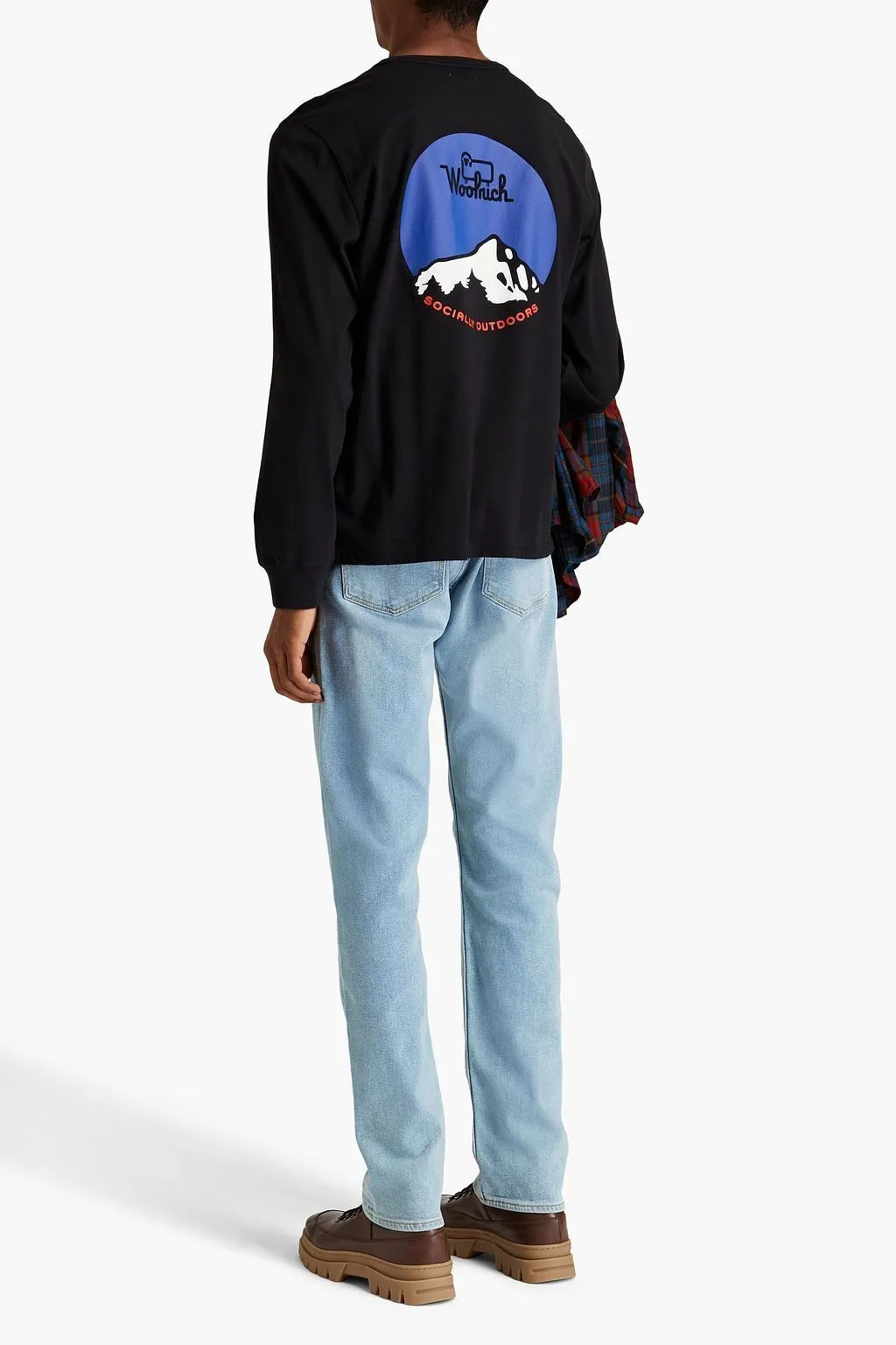 WOOLRICH  |Crew Neck Street Style Long Sleeves Cotton