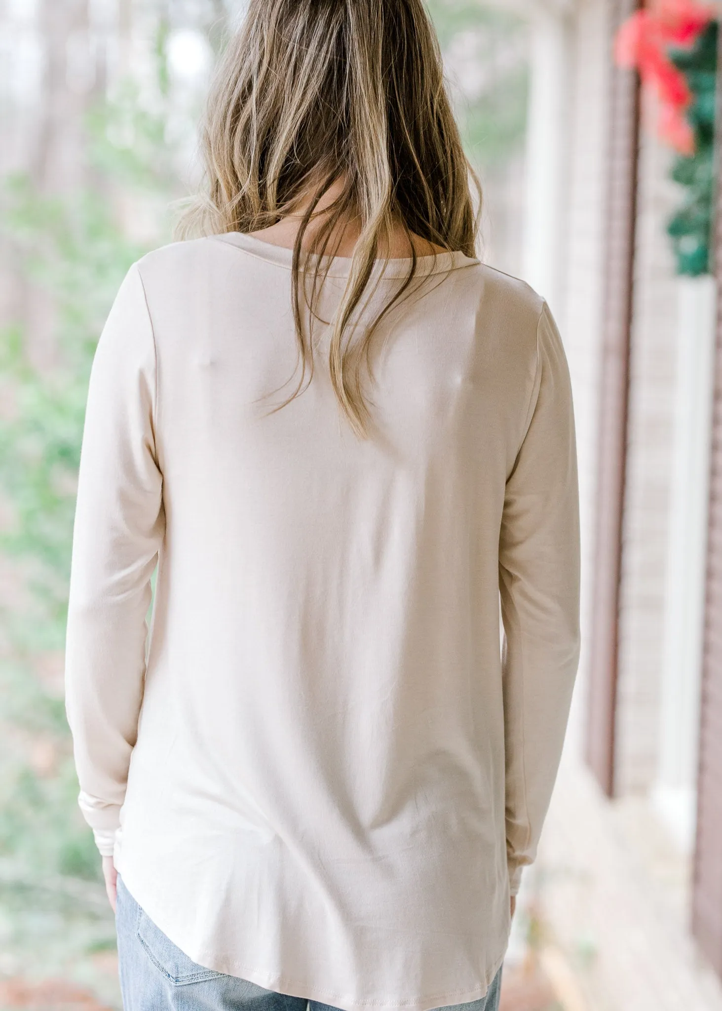 X Bone Long Sleeve Bamboo Top