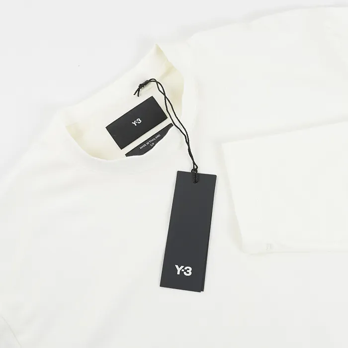 Y-3  |Crew Neck Long Sleeves Plain Cotton Long Sleeve T-shirt Logo