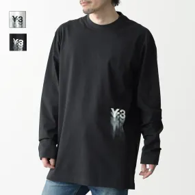 Y-3  |Crew Neck Long Sleeves Plain Cotton Long Sleeve T-shirt Logo