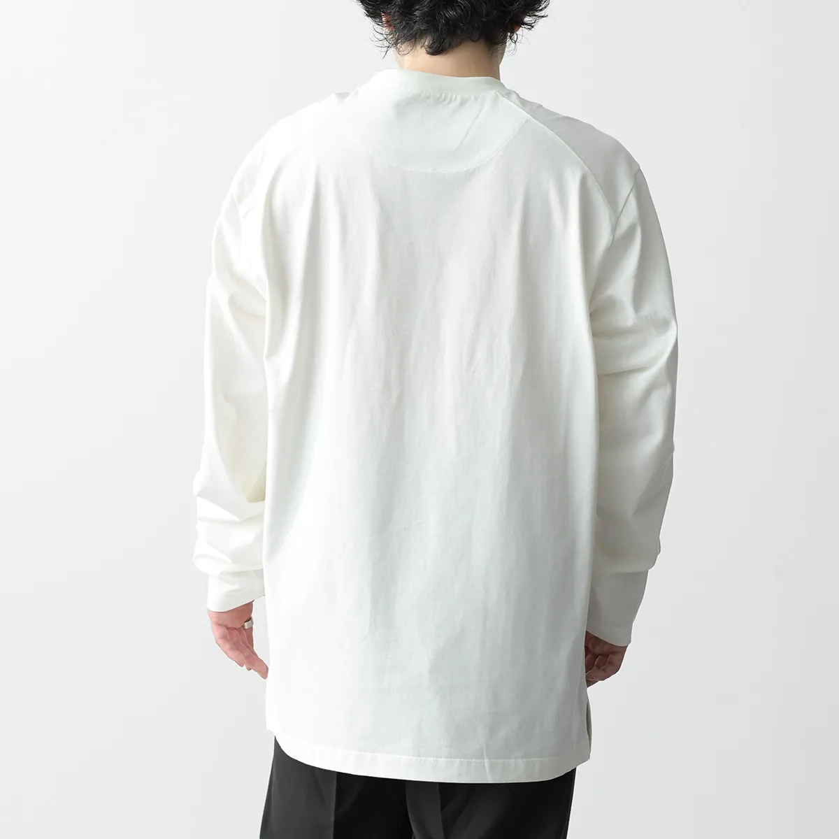 Y-3  |Crew Neck Long Sleeves Plain Cotton Long Sleeve T-shirt Logo