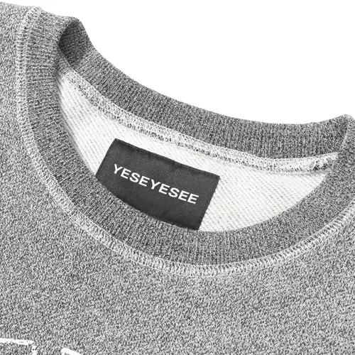 YESEYESEE  |Unisex Street Style Long Sleeves Logo Sweatshirts