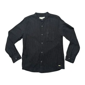 Zara Boys Collarless Flannel Shirt