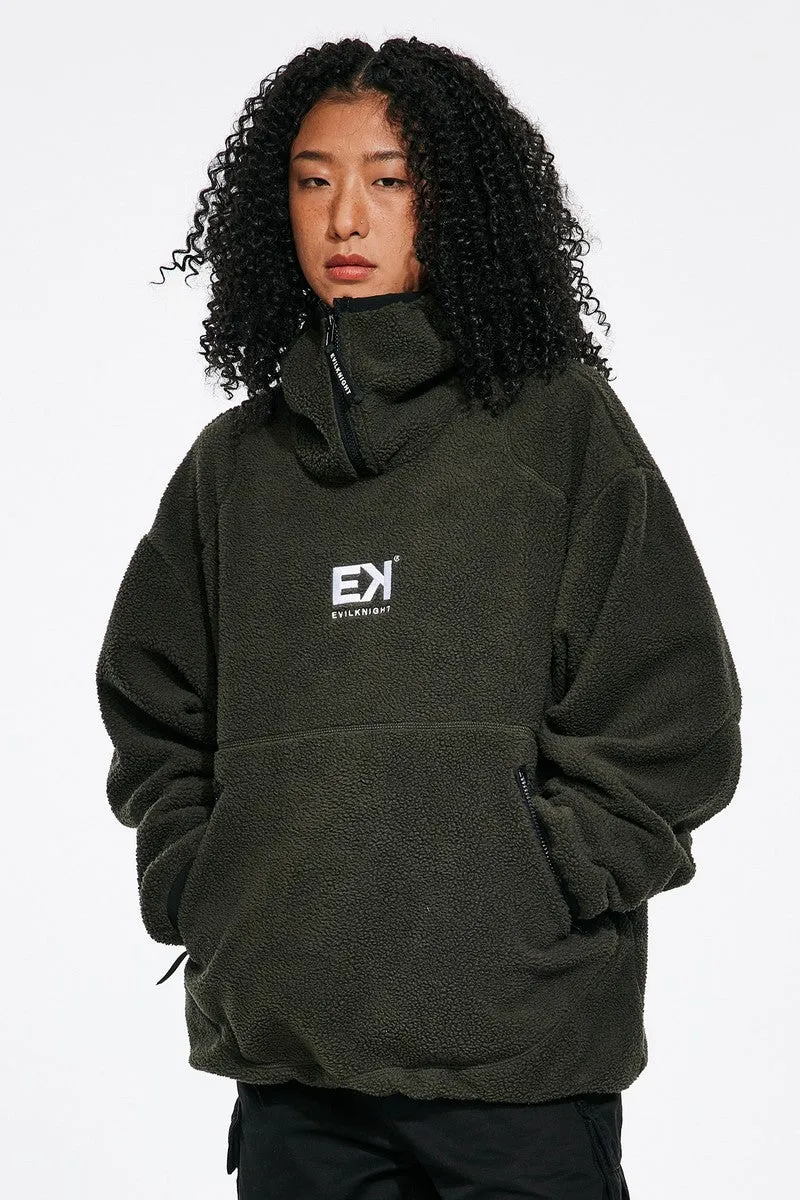 Zip Logo Fleece Sweater