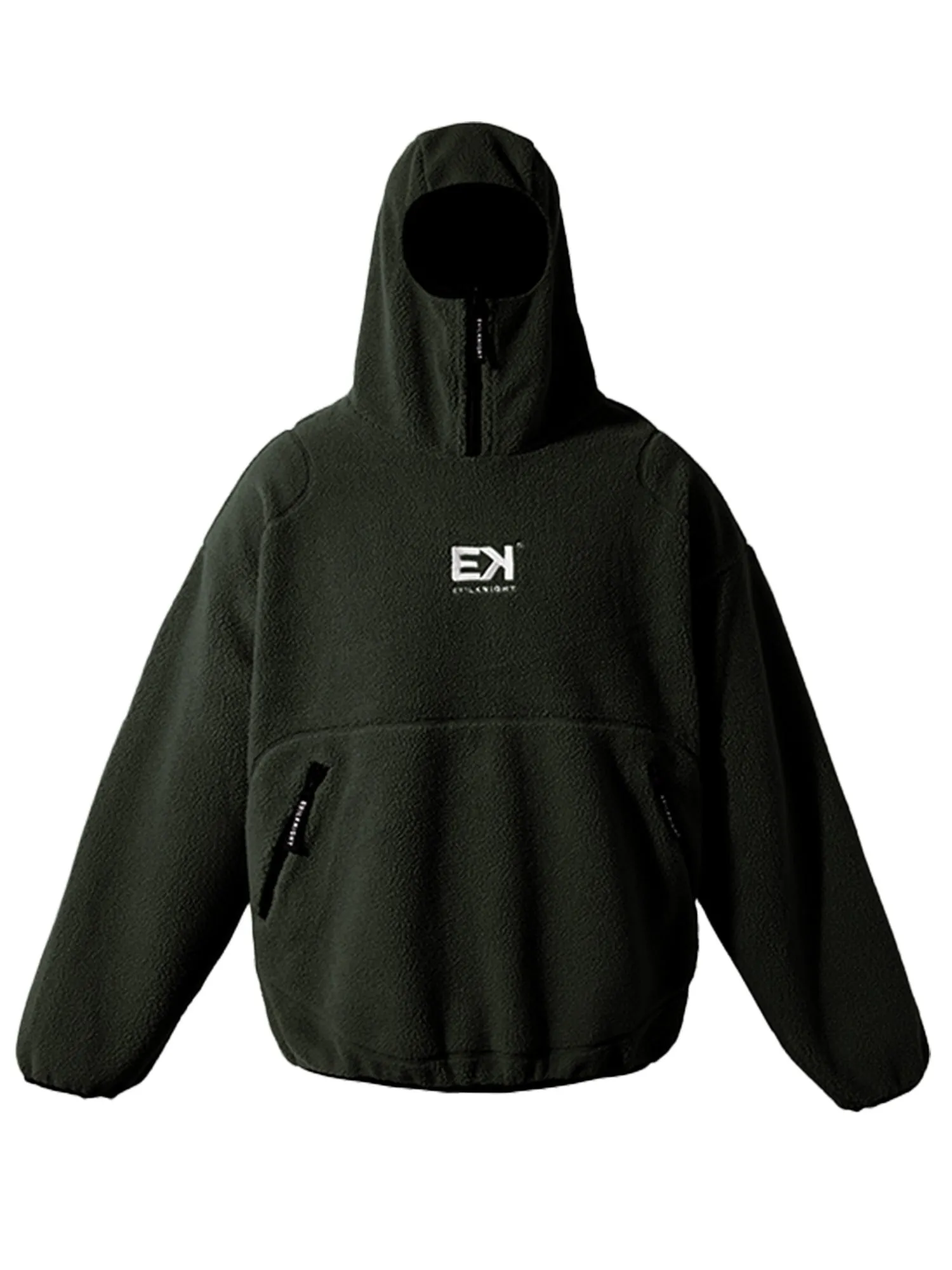 Zip Logo Fleece Sweater